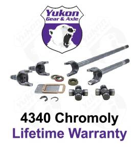 Yukon - YUKON XJ YJ TJ JEEP CHROME-MOLY AXLE KIT W/ 760 U-JOINTS 27 SPLINE (YA W24110)