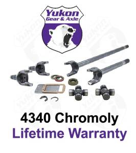 Yukon Gear And Axle - Yukon front 4340 Chrome-Moly replacement axle kit for Dana 30 Jeep XJ, YJ & TJ with 30 spline axles (YA W24160)