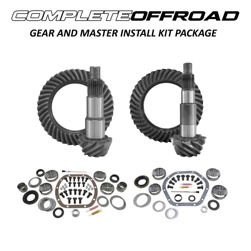 D44 REAR 5.13 RING AND PINION GEARS & INSTALL KIT PACKAGE DANA 30 JK FRONT 