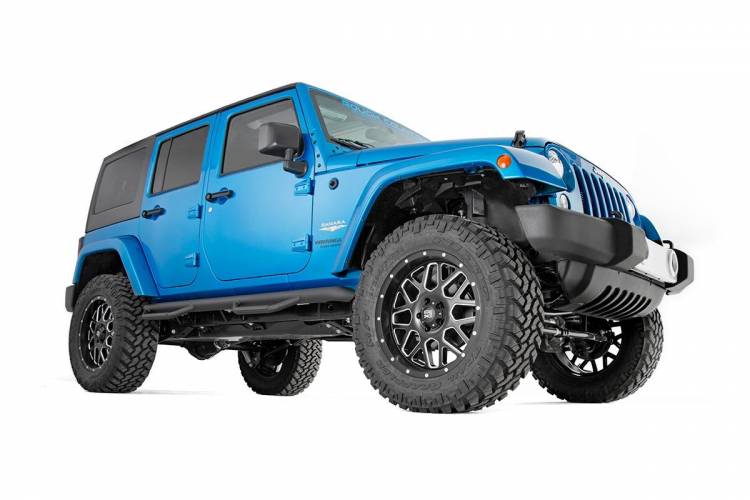Rough Country  JEEP SUSPENSION LIFT KIT with N# SHOCKS and CONTROL ARM  DROP (07-18 WRANGLER JK UNLIMITED) (69430)