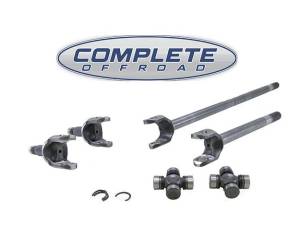 COMPLETE OFFROAD - Jeep JK 4340 Chrome-Moly axle kit with Spicer 760 U-Joints, Dana 30 front, 2007-2012 Non-Rubicon JK (W24164)