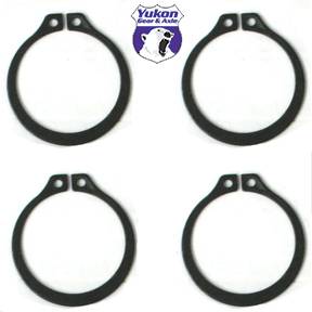 Yukon Gear And Axle - (4) Full Circle Snap Rings, fit 297X U-Joint with aftermarket axle.