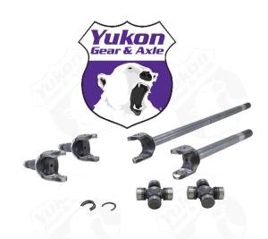 Yukon Gear And Axle - Yukon Chromoly Front Axle Kit, JK Rubicon Dana 44, 30/32 Spline, 7166 U-Joint - YA W24168