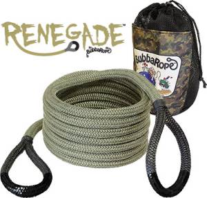 Bubba Rope - Renegade Camo Green Bubba Rope Breaking Strength: 19,000 lbs. 3/4" x 20' 176655BKG