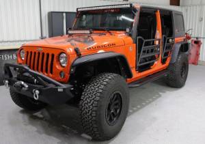 Fishbone Offroad - Fishbone Jeep Wrangler JK Steel Half Tube Doors - Fits 07-17 JK, 4-Door (FB24022)