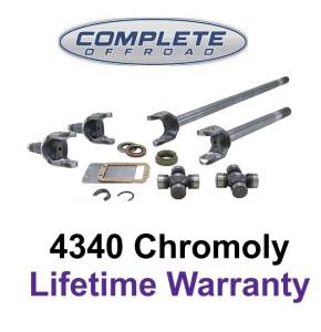 COMPLETE OFFROAD - 84 & UP XJ , 97 & UP TJ , 87 & UP WRANGLER 30 SPLINE CHROME-MOLY AXLE KIT W/SPICER U-JOINTS (W24160)