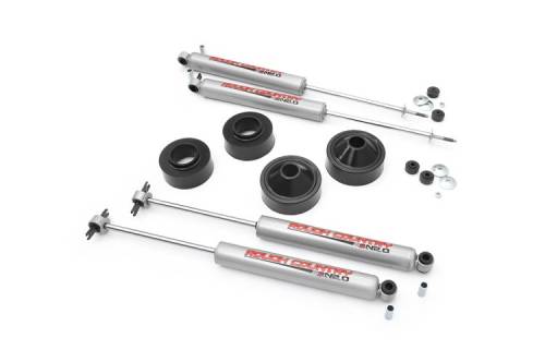 Rough Country - Rough Country 1.75 Inch Suspension Lift Kit with Shocks for Jeep JK (2007-2018) 651.2