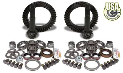 USA Standard Gear - USA Standard Gear & Install Kit package for Jeep TJ Rubicon, 4.56 ratio