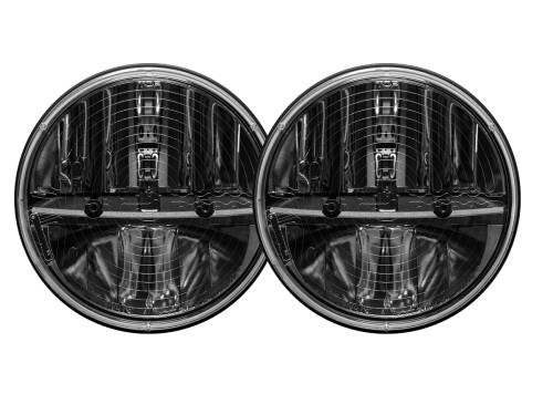 Rigid Industries - Truck-Lite 7" Round HEATED Lens LED Headlights w/ PWM Adapters (55004)
