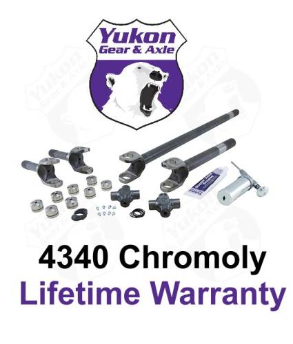 Yukon Gear And Axle - Yukon front 4340 Chrome-Moly replacement axle kit for '88-'98 Ford, Dana 60 with 35 splines (YA W26020)