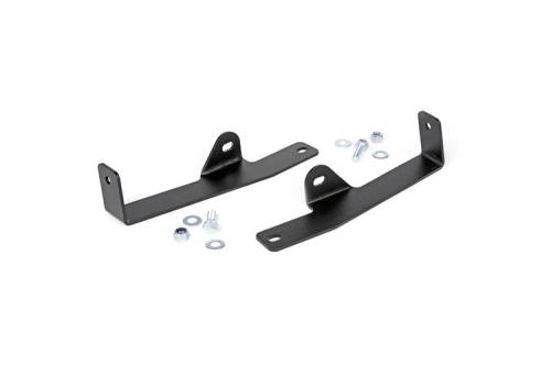 Rough Country - 20-inch Single or Dual Row LED Light Bar Hidden Bumper Mounting Brackets