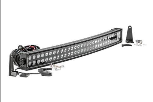 Rough Country - 30-inch Black Series Dual Row Curved CREE LED Light Bar (72930BL)