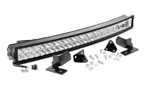 Rough Country - 40-inch X5 Series Dual Row CREE LED Light Bar & Hidden Bumper Mounts Kit (70683)