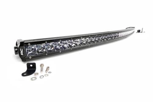 Rough Country - 50-inch Chrome Series Single Row Curved CREE LED Light Bar (72750)