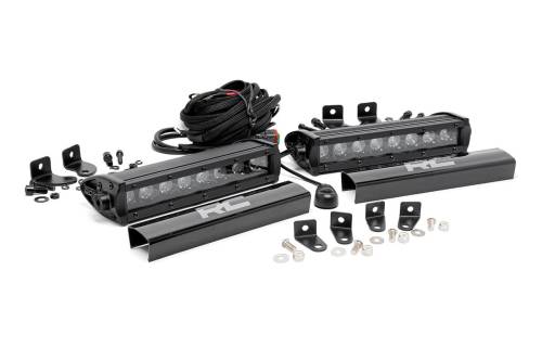 Rough Country - Dual 8-inch Black Series CREE LED Grille Lights Kit (2017 F250 Lariat) 70697