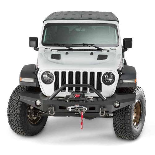 WARN  - Warn Elite Full Width Front Bumper with Tube - 101337