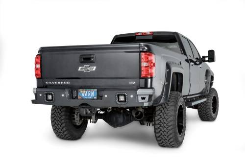 WARN  - Warn Rear Bumper - Chevrolet Silverado 1500, 2500 and 3500 (2014 - 2016); GMC Sierra 1500, 2500 and 3500 (2014-2016) 96550