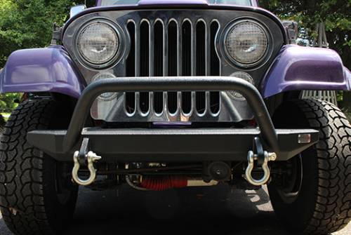 Fishbone Offroad - FISHBONE CJ/YJ Piranha Bumper with Tube Guard (FB22080)