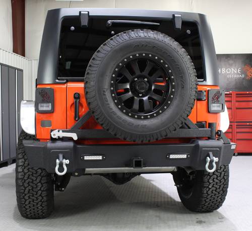 Fishbone Offroad - FISHBONE JK Rear Bumper and Tire Carrier (FB22050)