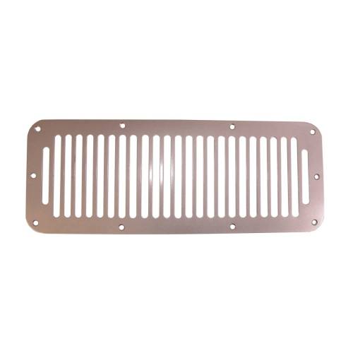 Rugged Ridge - Rugged Ridge Cowl Vent Cover, Satin, Stainless Steel; 78-95 Jeep CJ/Wrangler YJ - 11185.06