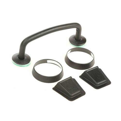 Rugged Ridge - Rugged Ridge Windshield Tie Down Kit, Black; 13-18 Jeep Wrangler - 11201.06