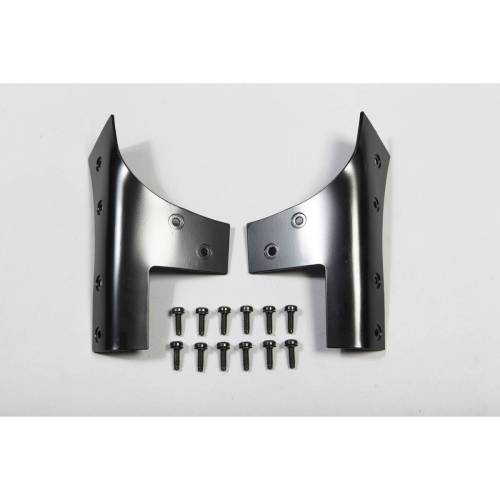 Rugged Ridge - Rugged Ridge Windshield Hinge Kit, Black; 07-18 Jeep Wrangler JK - 11209.03