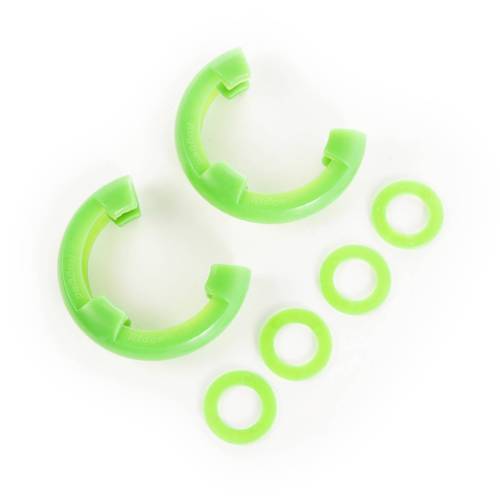 Rugged Ridge - Rugged Ridge D-Ring Isolator Kit, Green Pair, 7/8 inch - 11235.43