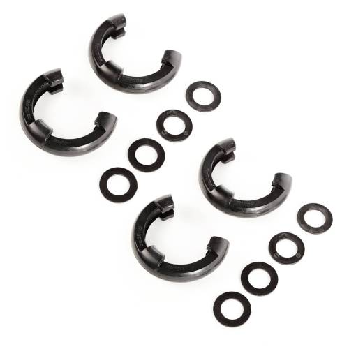 Rugged Ridge - Rugged Ridge D-Ring Isolator Kit, Black, 2 Pair, 3/4 inch - 11235.6