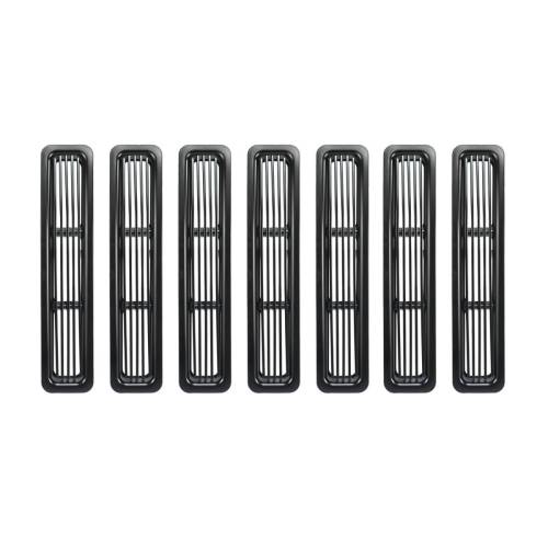 Rugged Ridge - Rugged Ridge Grille Insert, Billet Style, Black; 97-06 Jeep Wrangler TJ - 11401.03