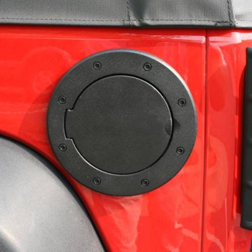 Rugged Ridge - Rugged Ridge Gas Cap Door, Non-Locking, Black; 07-18 Jeep Wrangler JK - 11425.05