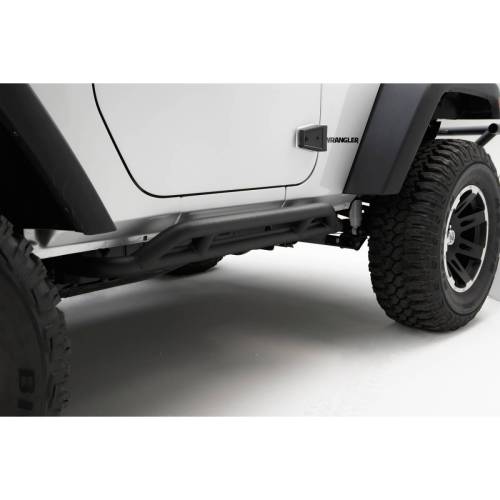 Rugged Ridge - Rugged Ridge RRC Rocker Guard Kit, Black; 07-18 Jeep Wrangler JK, 2 Door - 11504.23
