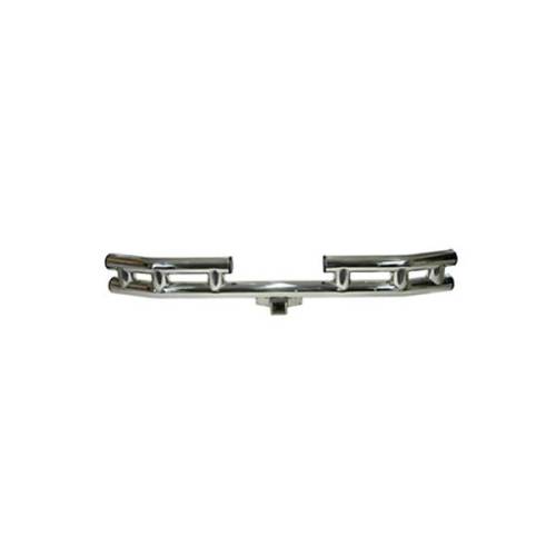 Rugged Ridge - Rugged Ridge Tube Bumper, Rear, 3 Inch, Stainless Steel; 55-06 CJ/Wrangler YJ/TJ - 11522.01