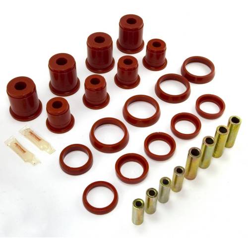 Rugged Ridge - Rugged Ridge Suspension Control Arm Bushing Kit, Front, Red; 97-06 Jeep Wrangler TJ - 1-204
