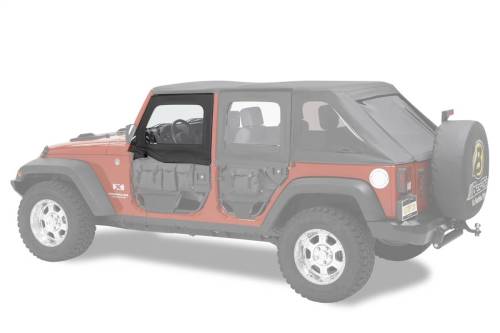 Bestop - Bestop HighRock 4x4™ Element™ Upper Fabric Half Doors - 51805-35