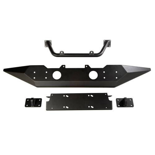 Rugged Ridge - Rugged Ridge Spartan Bumper Standard Ends Overrider | 18-21 Wrangler / 20-21 Gladiator - 11548.42