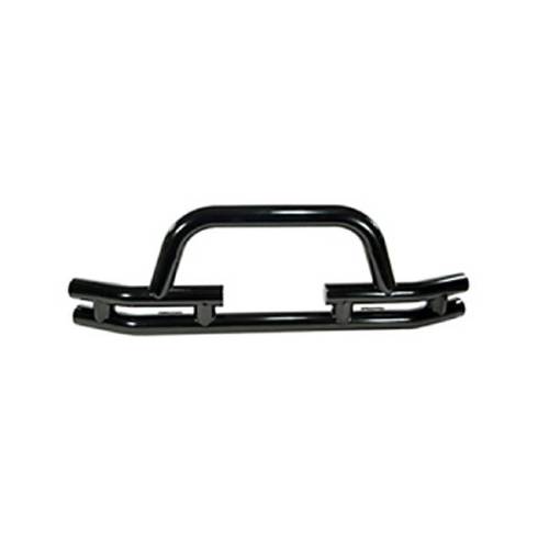 Rugged Ridge - Rugged Ridge Double Tube Bumper Front 3 Inch Winch Ready | 76-06 CJ/Wrangler - 11560.03