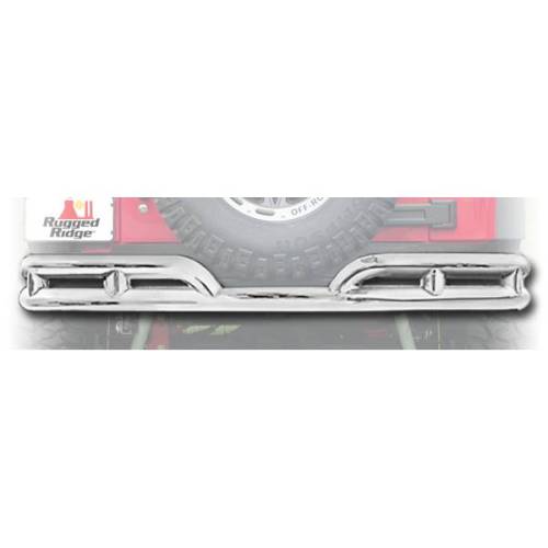 Rugged Ridge - Rugged Ridge Double Tube Bumper Rear 3 Inch | 07-18 Jeep Wrangler JK - 11573.1