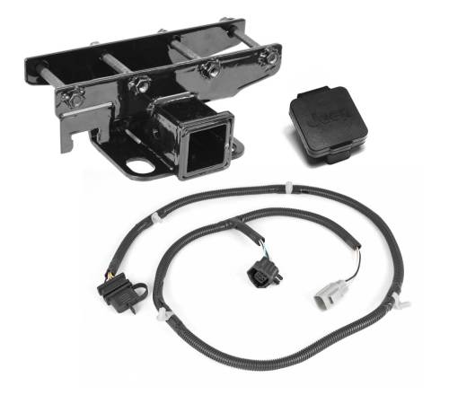 Rugged Ridge - Rugged Ridge Trailer Hitch Kit Jeep Logo | 07-18 Jeep Wrangler JK - 11580.52