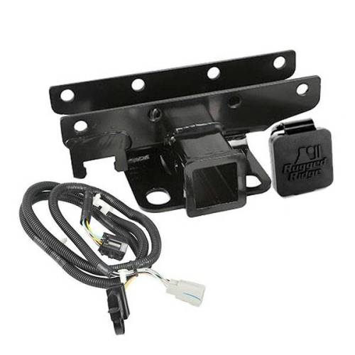 Rugged Ridge - Rugged Ridge Trailer Hitch Kit Wire Harness Rugged Ridge Logo | 07-18 Wrangler - 11580.6