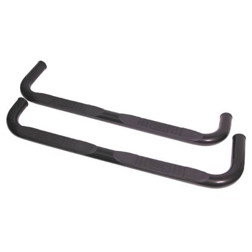 Rugged Ridge - Rugged Ridge Tube Side Step Kit Round 3 Inch Black | 84-01 Jeep Cherokee XJ - 11590.81