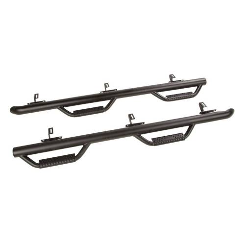 Rugged Ridge - Rugged Ridge Spartan Nerf Bar Kit Textured Black | 07-18 Jeep Wrangler JKU 4 Door - 11596.02