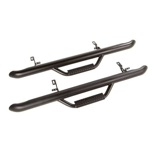 Rugged Ridge - Rugged Ridge Spartan Nerf Bar Kit Textured Black | 12-18 Jeep Wrangler JK 2 Door - 11596.05