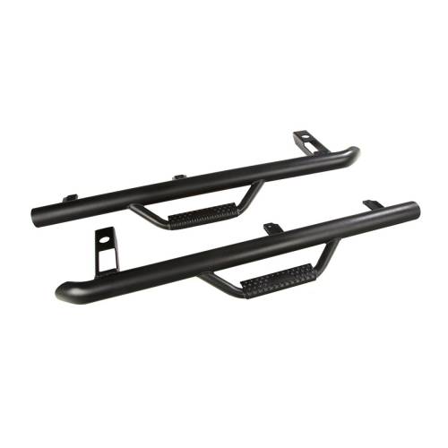 Rugged Ridge - Rugged Ridge Spartan Nerf Bar Kit Textured Black | 97-06 Jeep Wrangler TJ - 11596.11