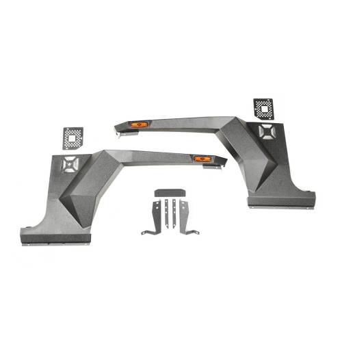 Rugged Ridge - Rugged Ridge XHD Armor Fender Kit Front Pair | 07-18 Jeep Wrangler JK/JKU - 11615.01