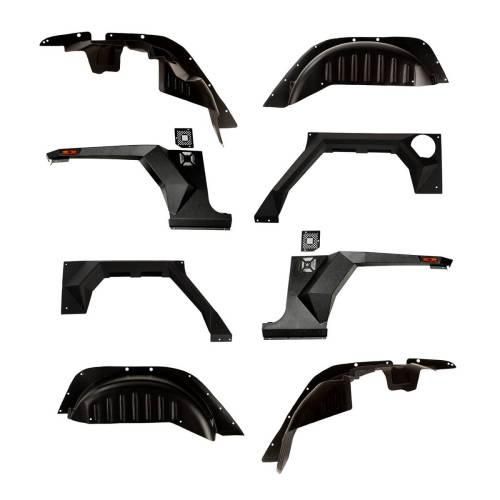 Rugged Ridge - Rugged Ridge XHD Armor Fender Kit Liner | 07-18 Jeep Wrangler JK 2 Door - 11615.05