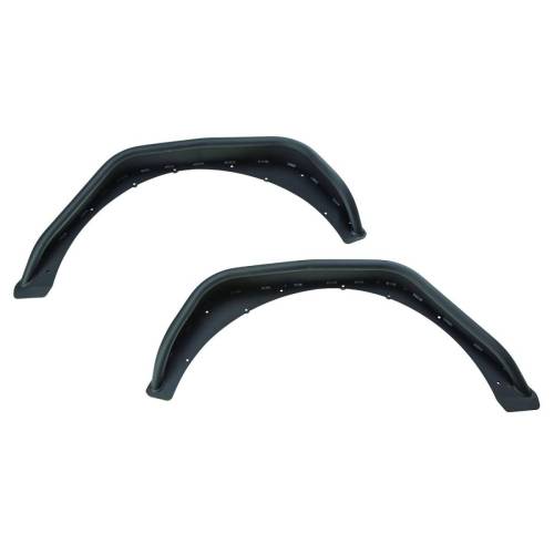 Rugged Ridge - Rugged Ridge HD Steel Tube Fenders Rear Pair Black | 18-21 Jeep Wrangler JL - 11615.72