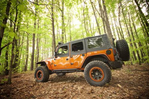 Rugged Ridge - Rugged Ridge All Terrain Flat Fender Flare Kit 8 Piece | 07-18 Jeep Wrangler JK - 11620.11