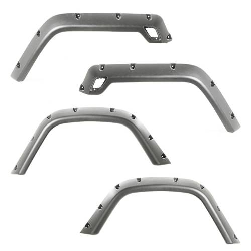 Rugged Ridge - Rugged Ridge 4 PIECE FENDER FLARE KIT | 97-06 JEEP WRANGLER TJ/LJ - 11630.3