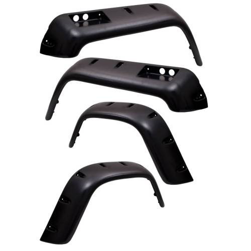 Rugged Ridge - Rugged Ridge All Terrain Fender Flare Kit 6 Piece | 76-86 CJ5/CJ7/CJ8 Scrambler - 11633.1