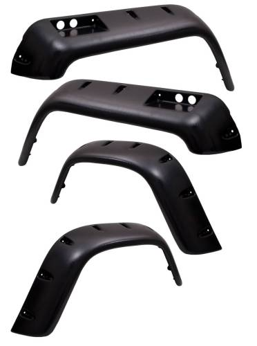 Rugged Ridge - Rugged Ridge All Terrain Fender Flare Kit 4.75 Inch 6 Piece | 76-86 CJ5/CJ7/CJ8 - 11633.2